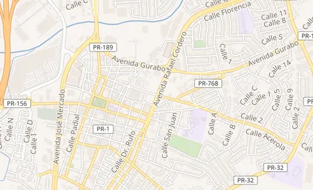 map of Calle Goyco #10 Esquina Rafael Cordero Caguas, PR 00725