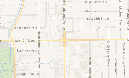 map of 1014 N. Shadeland Avenue Indianapolis, IN 46219