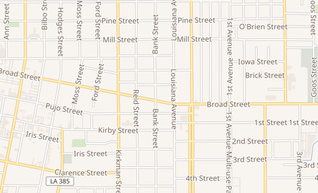map of 1005 Broad St Lake Charles, LA 70601