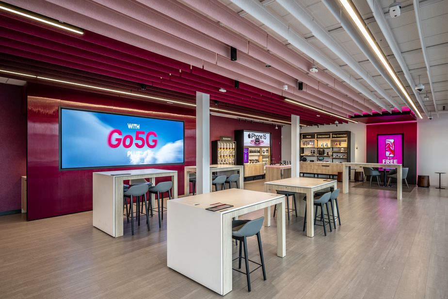 Interior photo of T-Mobile Store at 6th & Pearl, Tacoma, WA