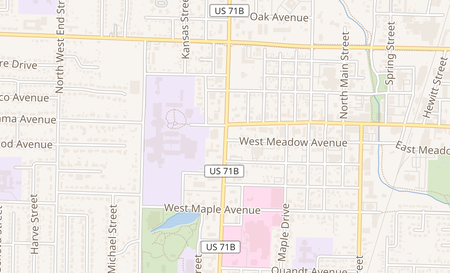 map of 120B S Thompson St # B Springdale, AR 72764