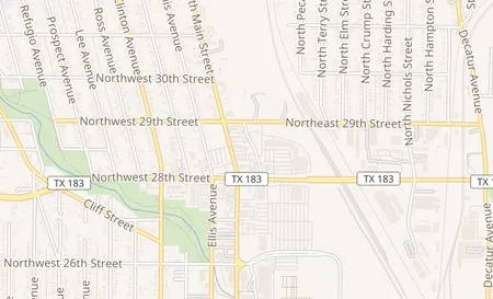 map of 2813 N Commerce St. 109 Fort Worth, TX 76106