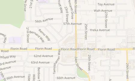 map of 2251 Florin Road Sacramento, CA 95822