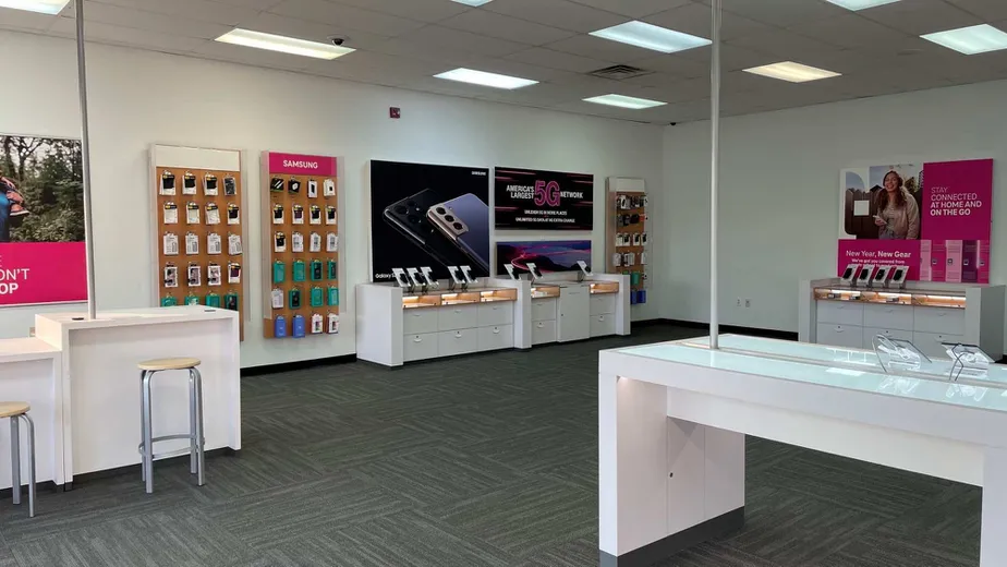 Interior photo of T-Mobile Store at N Eisenhower Dr & McCullcoch Dr 2, Beckley, WV