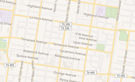 map of 2020 N 10th street 2020 Mcallen, TX 78501