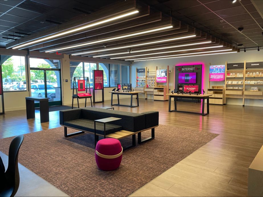 Interior photo of T-Mobile Store at Mcbean Pkwy & Magic Mtn Pkwy, Valencia, CA