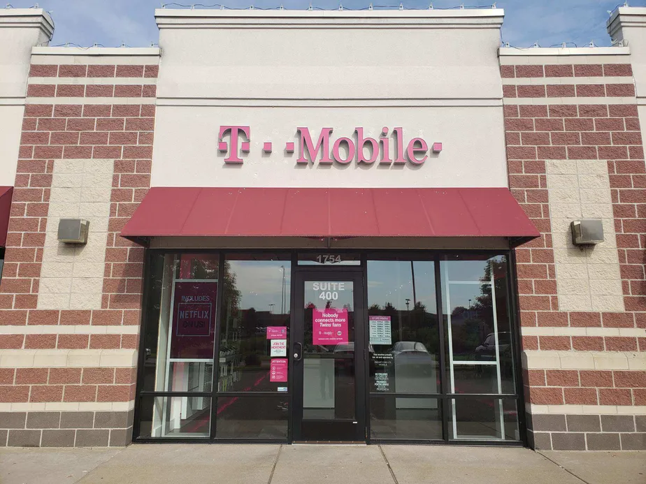Exterior photo of T-Mobile store at Market Dr & Curve Crest Blvd, Stillwater, MN