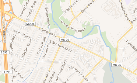 map of 7025 Liberty Road Gwynn Oak, MD 21207