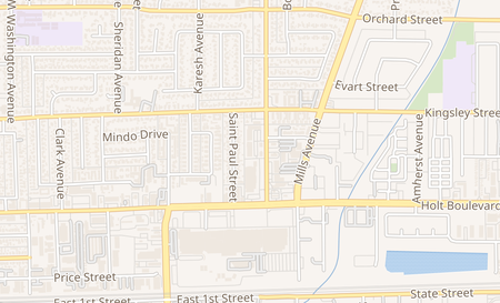map of 683 Indian Hill Blvd Pomona, CA 91767