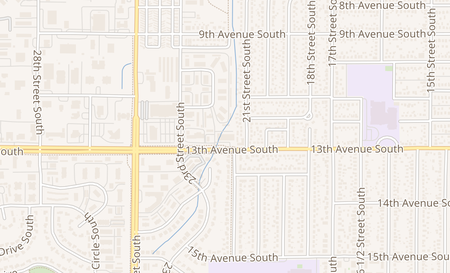 map of 2119 13th Ave S Fargo, ND 58103