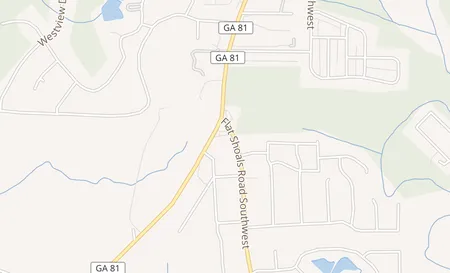 map of 8145 Washington St Sw Covington, GA 30014