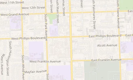 map of 1505 S Garey Ave Pomona, CA 91766