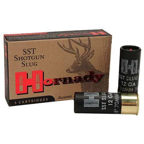 Hornady SST 12 Gauge, 2-3/4" 300 Grain FTX Sabot Slug, 5 Rounds 8623 - Hornady