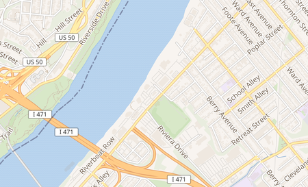 map of 15 Donnemeyer Drive Bellevue, KY 41073