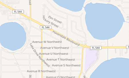 map of 3092 Havendale Blvd Winter Haven, FL 33881
