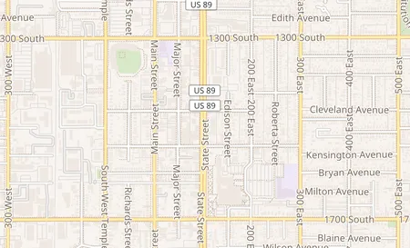 map of 1465 South State St, Ste 5 Salt Lake City, UT 84115