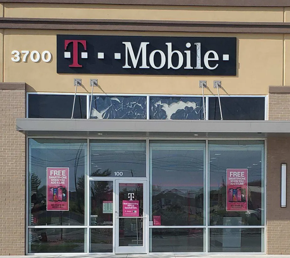 Exterior photo of T-Mobile store at Parsonage Rd & Mason Street, Edison, NJ