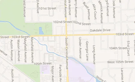 map of 10309 Central Ave Oak Lawn, IL 60453