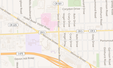 map of 3945 Secor Rd Toledo, OH 43623