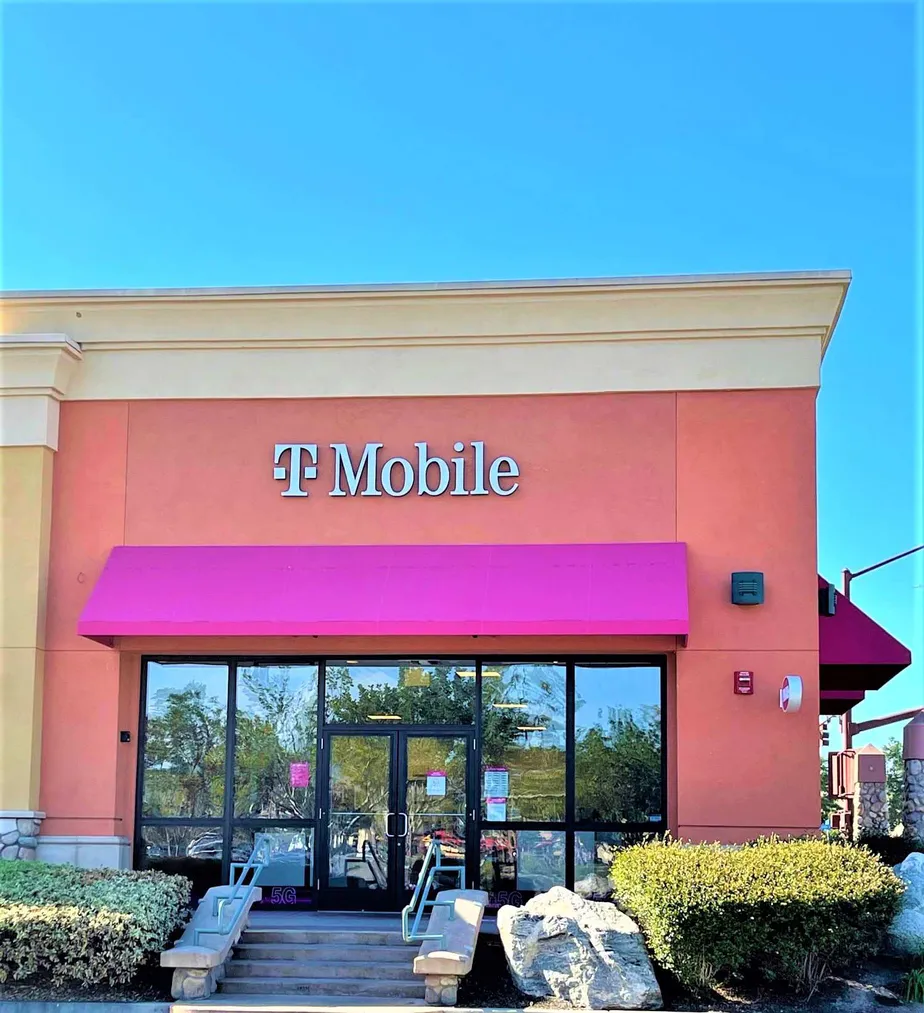 Exterior photo of T-Mobile store at Mission Gorge Rd & Mission Greens Rd, Santee, CA