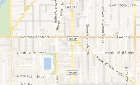 map of 14333 Aurora Ave N 2 Shoreline, WA 98133