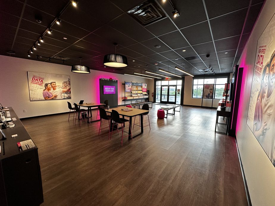 Interior photo of T-Mobile Store at Edgewood Rd & Town Centre Way, Cedar Rapids, IA
