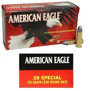 Federal American Eagle .38 Special, 158 Grain LRN, 50 Rounds AE38B | AE38B