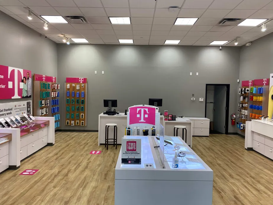 Interior photo of T-Mobile Store at Jordan Creek Town Center 2, West Des Moines, IA
