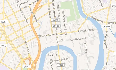 map of 175 Passaic Street Passaic, NJ 07055