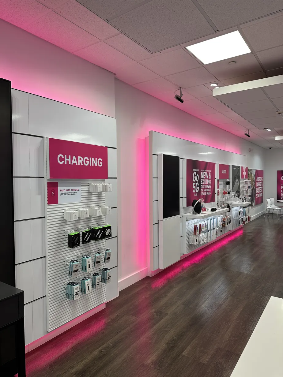 Interior photo of T-Mobile Store at Brown & Stewart, Dayton, OH