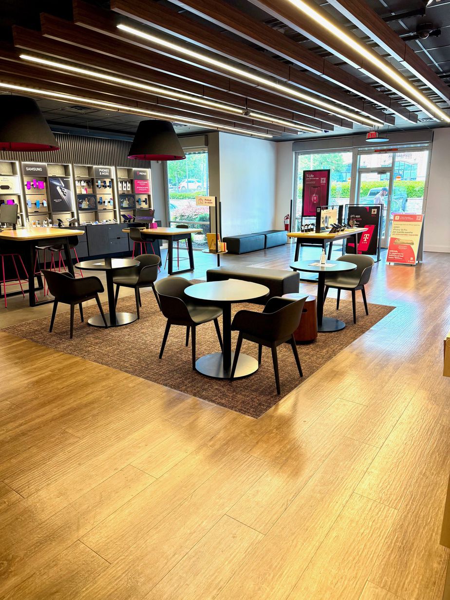 Interior photo of T-Mobile Store at Fayetteville Rd & E NC Hwy 54, Durham, NC