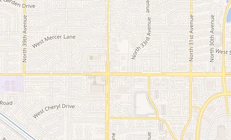 map of 3434 W Peoria Ave Phoenix, AZ 85029