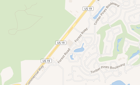 map of 2468 Commercial Way Spring Hill, FL 34606