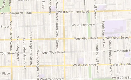 map of 6903 S Halsted Street Chicago, IL 60621