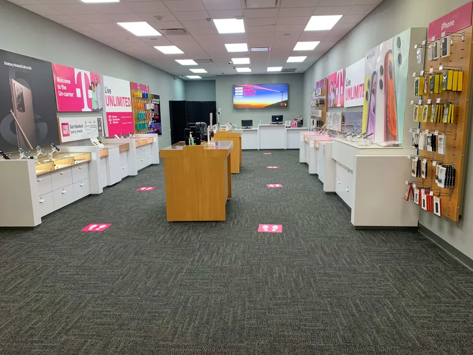 Interior photo of T-Mobile Store at Southpark Mall 12, San Antonio, TX