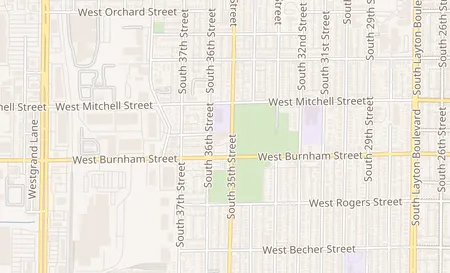 map of 3514 W Burnham St Ste 100 Milwaukee, WI 53215