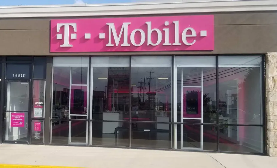 Exterior photo of T-Mobile store at Bandera Rd & Huebner Rd, San Antonio, TX