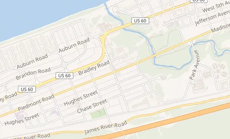 map of 543 Camden Rd. Huntington, WV 25704