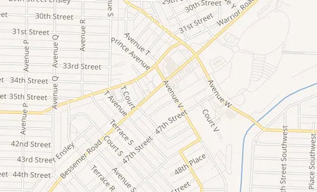 map of 2145 D Bessemer Rd Birmingham, AL 35208