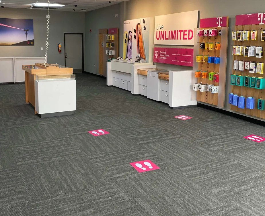 Interior photo of T-Mobile Store at Center Lake Dr & Northlake Commons Blvd, Charlotte, NC