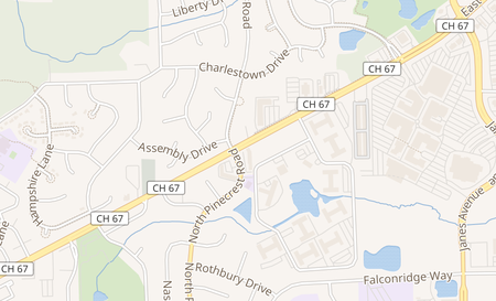 map of 598 N Pinecrest Rd Bolingbrook, IL 60440
