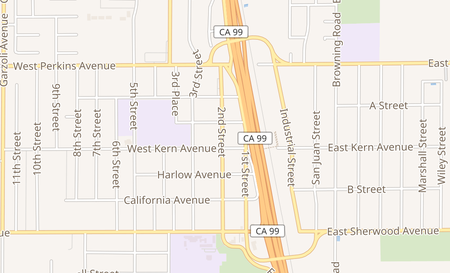 map of 408 2nd St Mc Farland, CA 93250