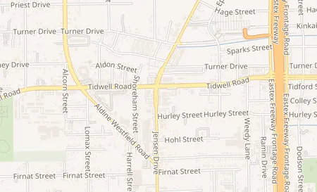 map of 9420 A Jensen Drive Houston, TX 77093