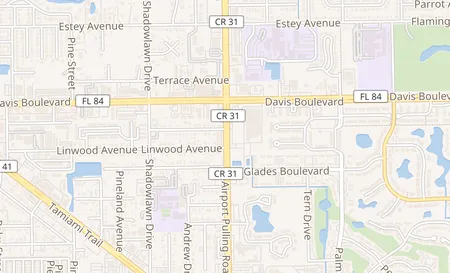 map of 1816 Airport Rd S Naples, FL 34112
