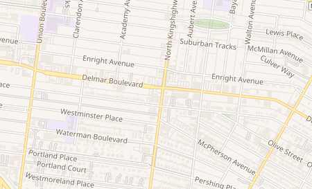 map of 5000B Delmar Blvd Saint Louis, MO 63108
