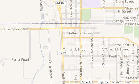 map of 319 Main St. F Anthony, TX 79821