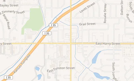 map of 7922 E Harry St Wichita, KS 67207
