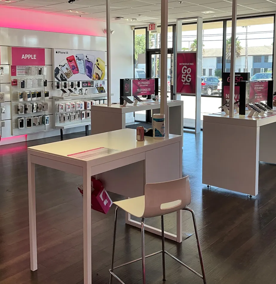 Interior photo of T-Mobile Store at Huntington Square, Corpus Christi, TX