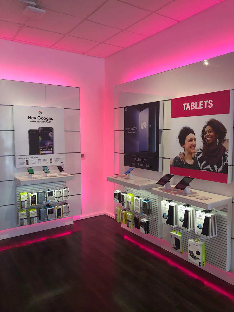 Interior photo of T-Mobile Store at N Dupont Hwy & Dover Downs Rd, Dover, DE