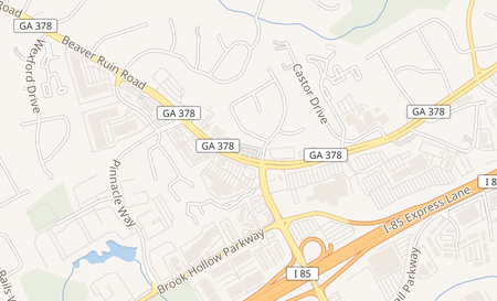 map of 2066 Beaver Ruin Rd. Ste. A Norcross, GA 30071